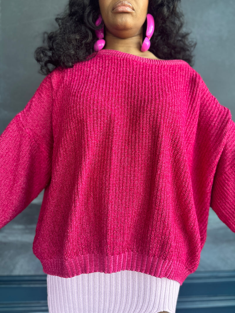The Pink Sweater (2X)