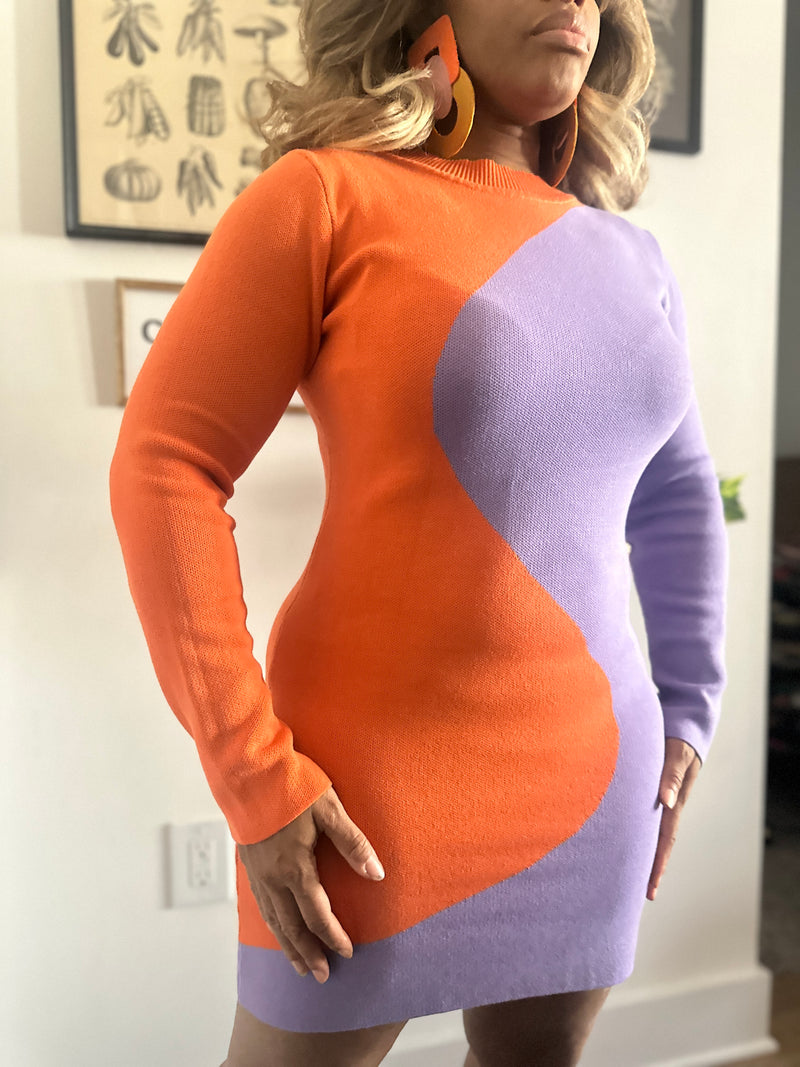 The Orange/ Purple Dress (M)