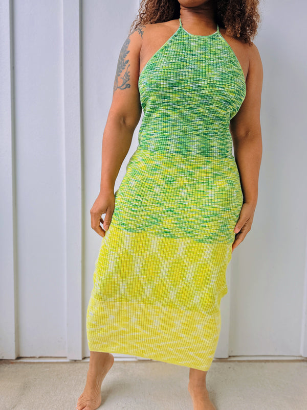 The Green knitted Dress(2X)