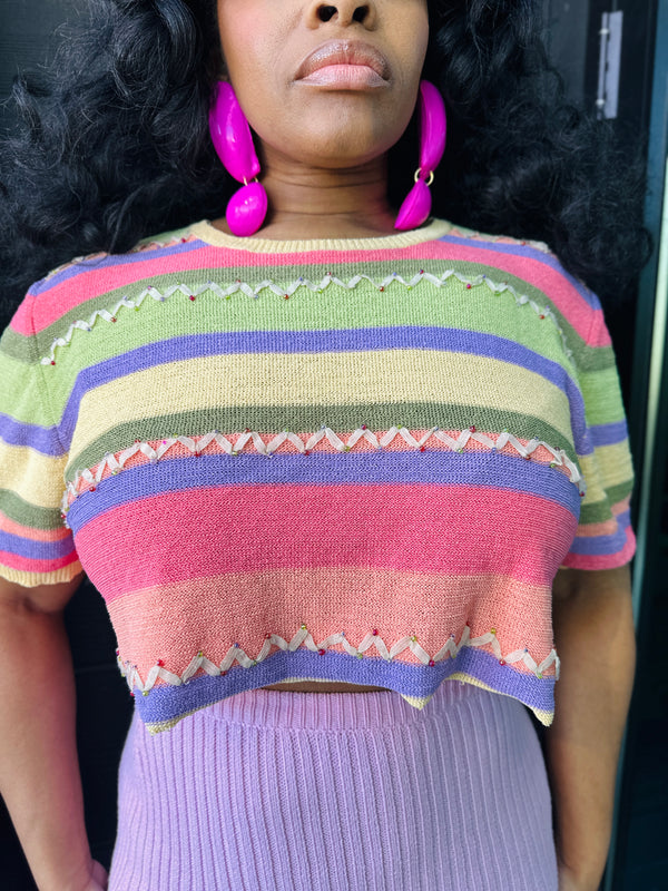 The Colorful Cropped Sweater (S/M)