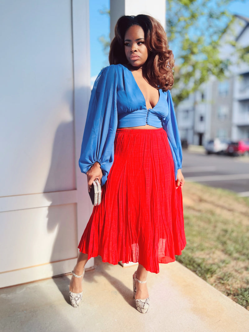 The Soft Red Skirt (M/L)