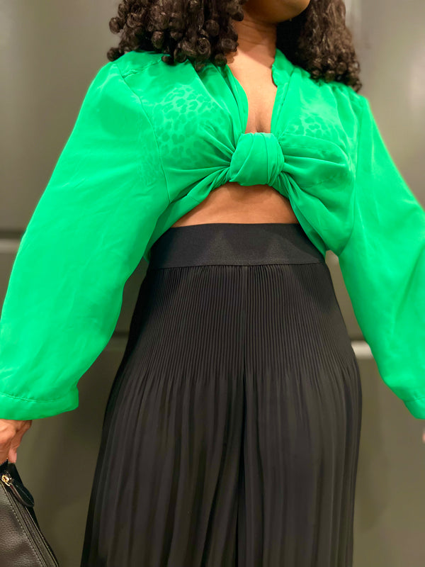 The Green Sheer Blouse (3X)