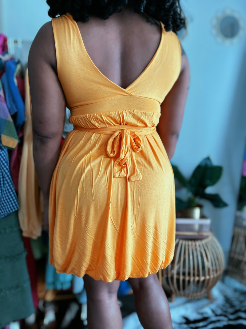 The Yellow Poof Dress
