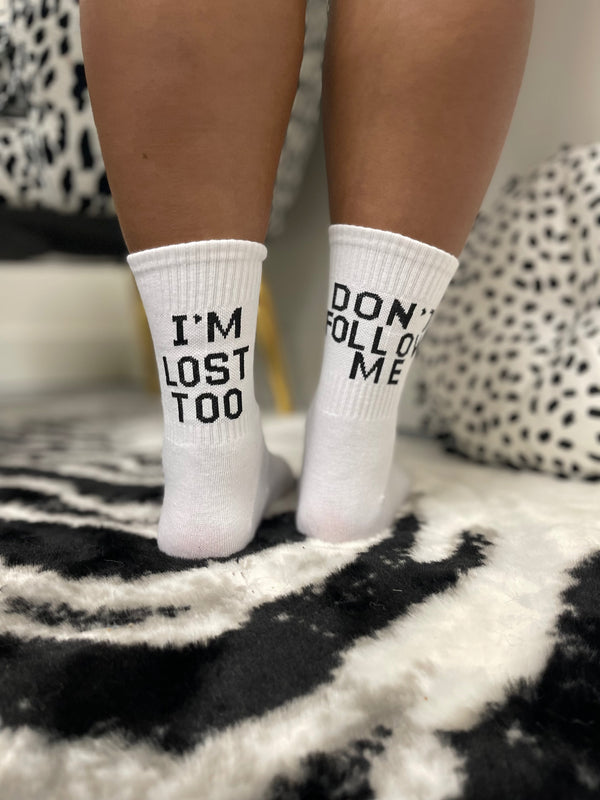 Don’t Follow Me Socks