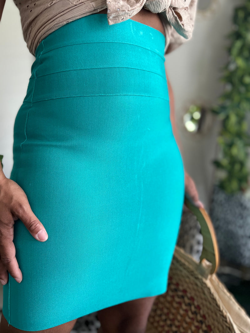 The Teal Bodycon Skirt (M)