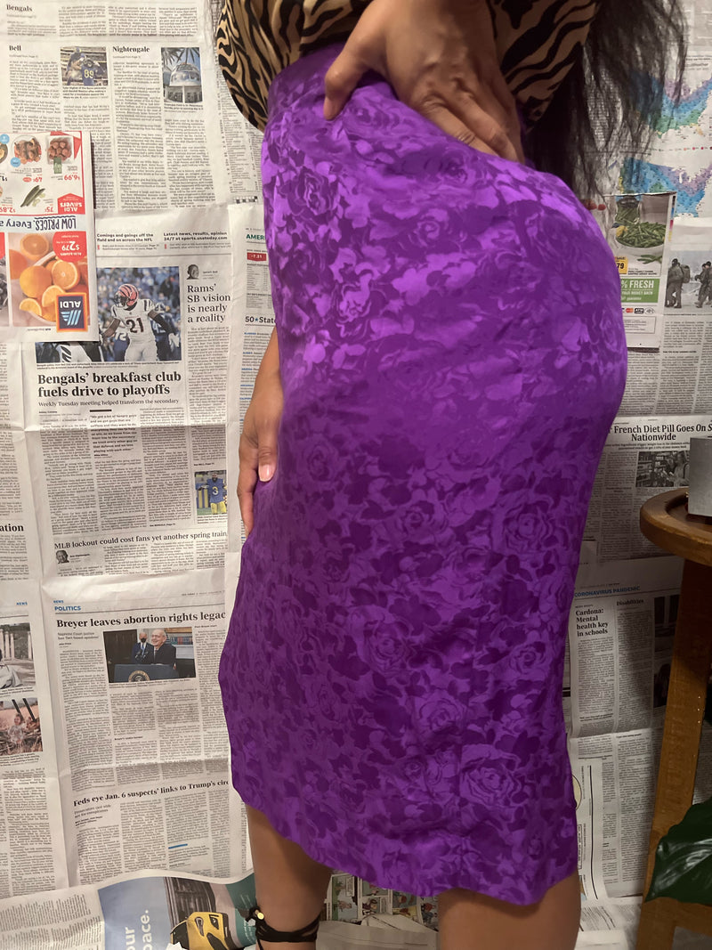 The Silk Purple Royal Skirt